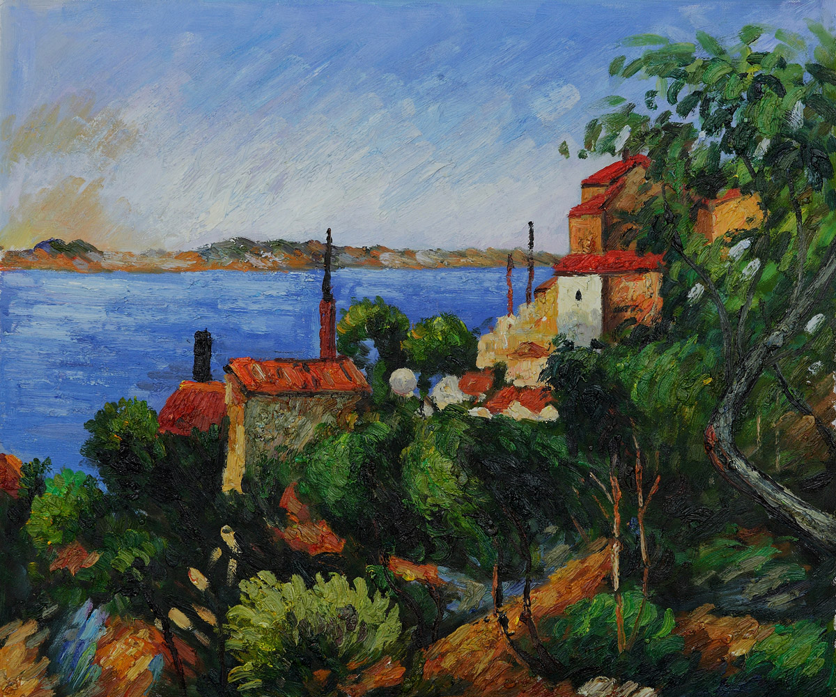 La Mer Al Estaque - Paul Cezanne Painting